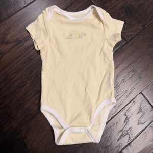 Yellow Baby Onesie little me ducks